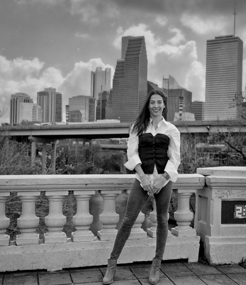 Natalie Contorno in downtown Houston